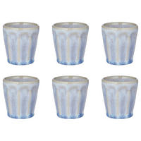 ESPRESSOTASSEN 6er-Set Bergamo 70 ml - Pastellblau, Keramik (0.07L) - Butlers