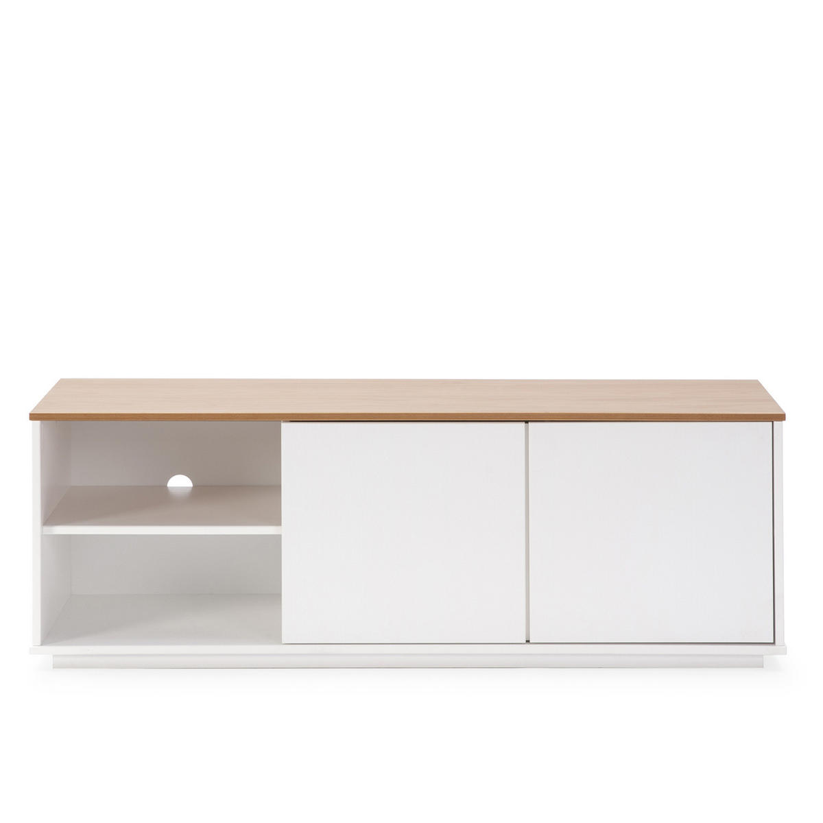 TV-ELEMENT Bob 2 Türen weiß - Weiß, Holz (140/49/40cm) - VS Venta-stock