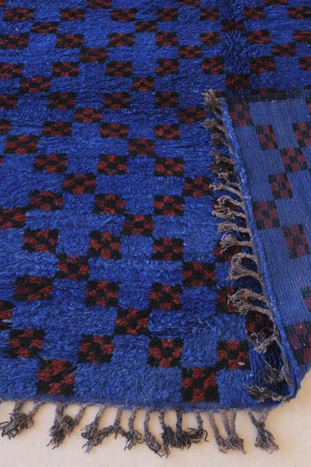 BERBERTEPPICH aus reiner Wolle 190x 380 cm - Blau, Naturmaterialien (190/380cm) - AFK Living