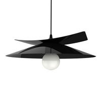 HÄNGELEUCHTE - Schwarz Hochglanz, Metall (40/34/9cm) - Lumicom