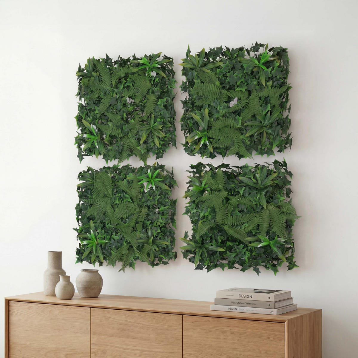 STĚNOVÝ PANEL Zelený - zelená barva, plast (50/15/50cm) - MCW