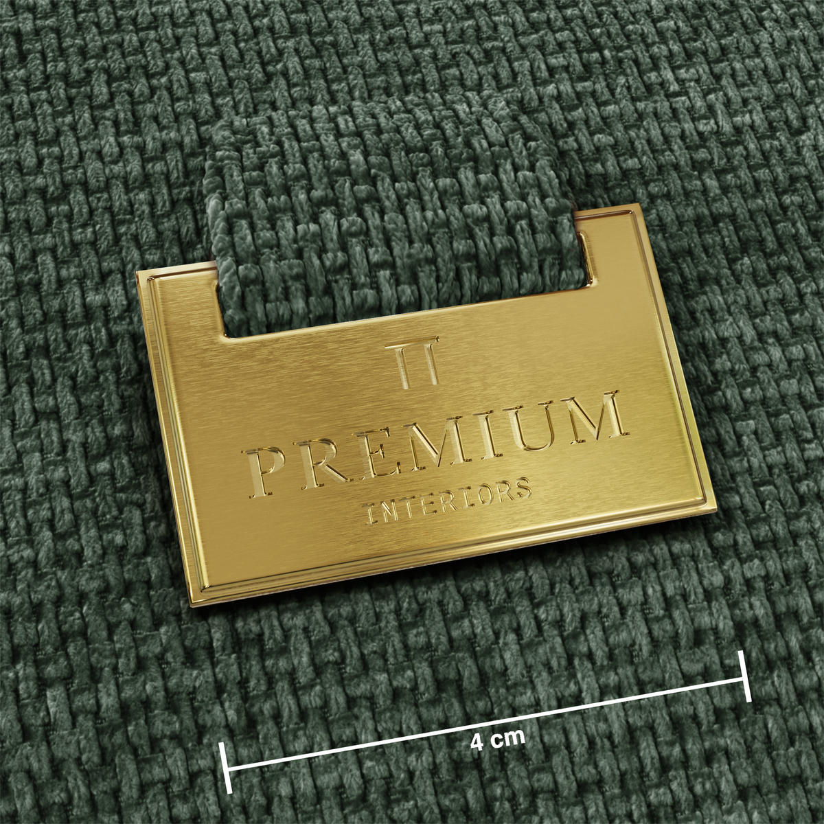ECKSOFA (links) HANA Strickvelours Olivgrün 300cm - Olivgrün/Grün, Textil (300/155cm) - Premium Interiors
