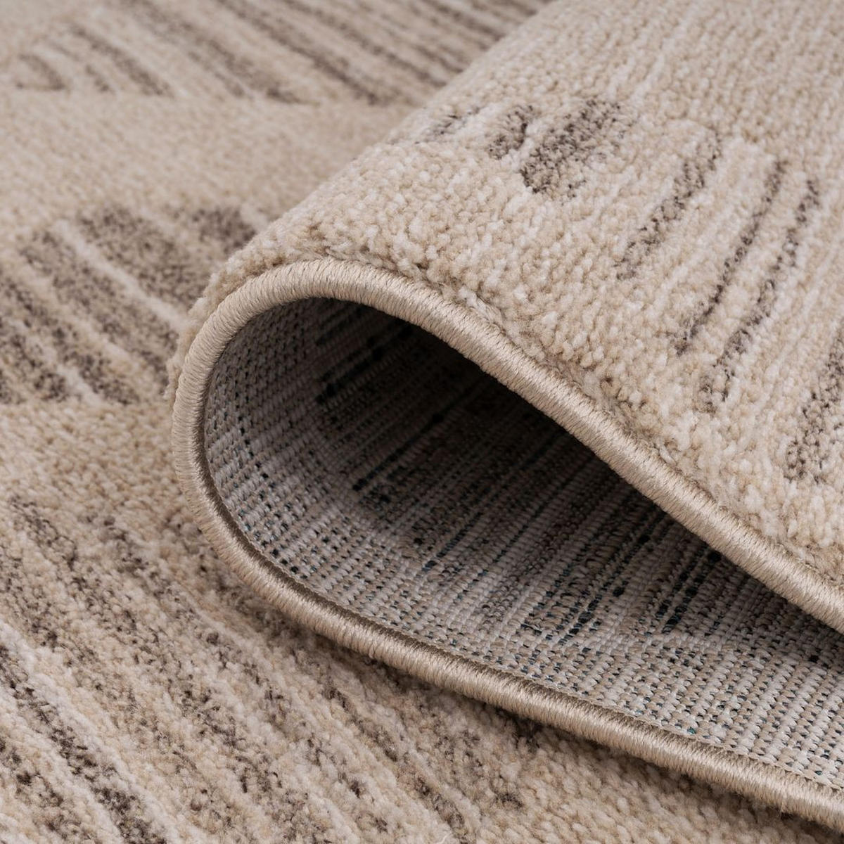 VINTAGE-TEPPICH Ikaro Lucas Beige - Beige, Textil (61/800cm) - Kukoon Rugs