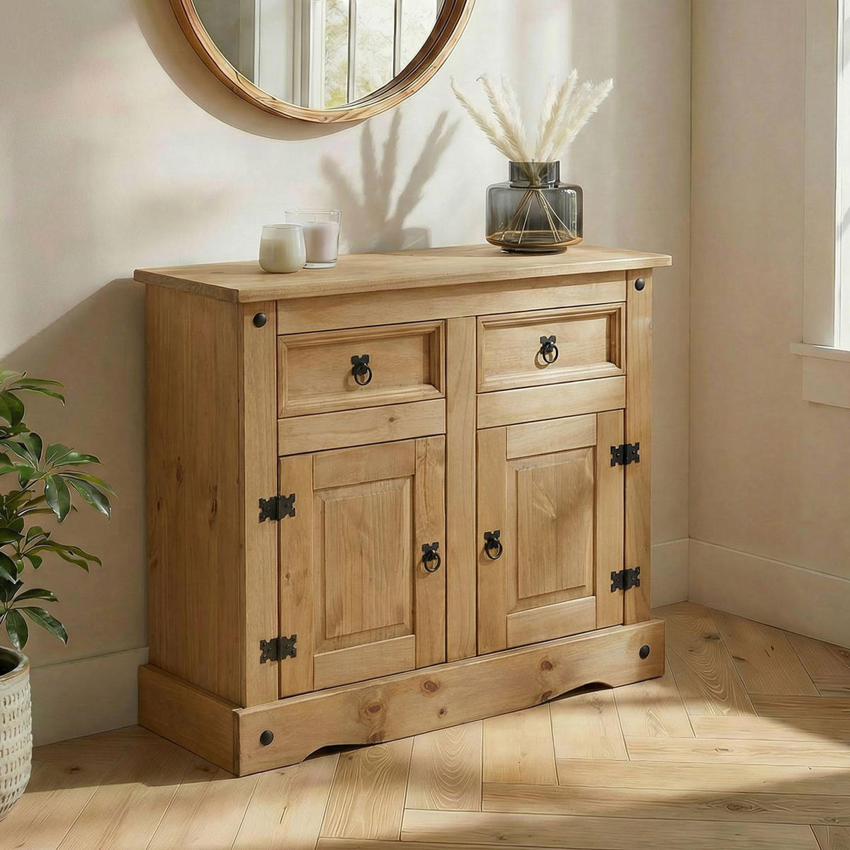 ANRICHTE SALSA - Naturfarben, Holz (92/84/44cm) - CARO-Möbel