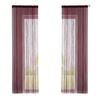 FADENGARDINE 2ER SET HxB 250x140 cm Bordeaux - Bordeaux, Textil (140/250cm) - Gardinenbox