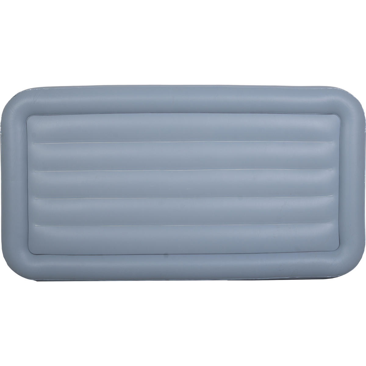 LUFTBETT Luftmatratze selbstaufblasend 191 x 99 x 46 cm mit integrierter Pumpe - Grau/Hellblau, Kunststoff (99/191cm) - Avenli