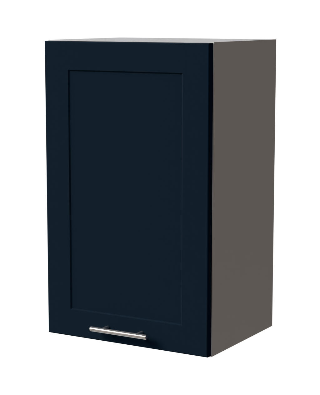 Feldmann-Wohnen Hängeschrank Dunkelblau, Grau 45x72x32.5 cm