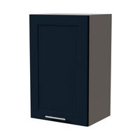 HÄNGESCHRANK Oslo W2/45 Grau / Indigo Matt 45 / 32,5 / 72cm - Dunkelblau/Grau, Holz/Holzwerkstoff (45/72/32.5cm) - Feldmann-Wohnen