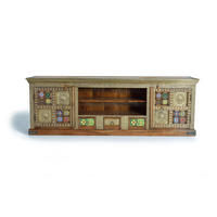 TV-SCHRANK mit Keramik-Details - Kirschbaumfarben, Holz (180/60/40cm) - Giner y Colomer
