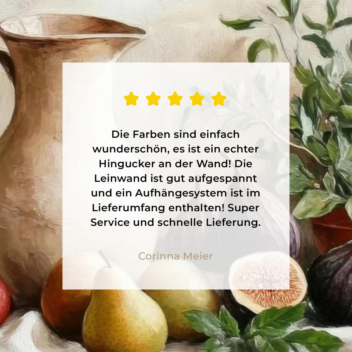 LEINWANDBILD Obst - Kräuter - Ländlich 40x30 cm - Naturfarben, Textil (40/30cm) - MuchoWow