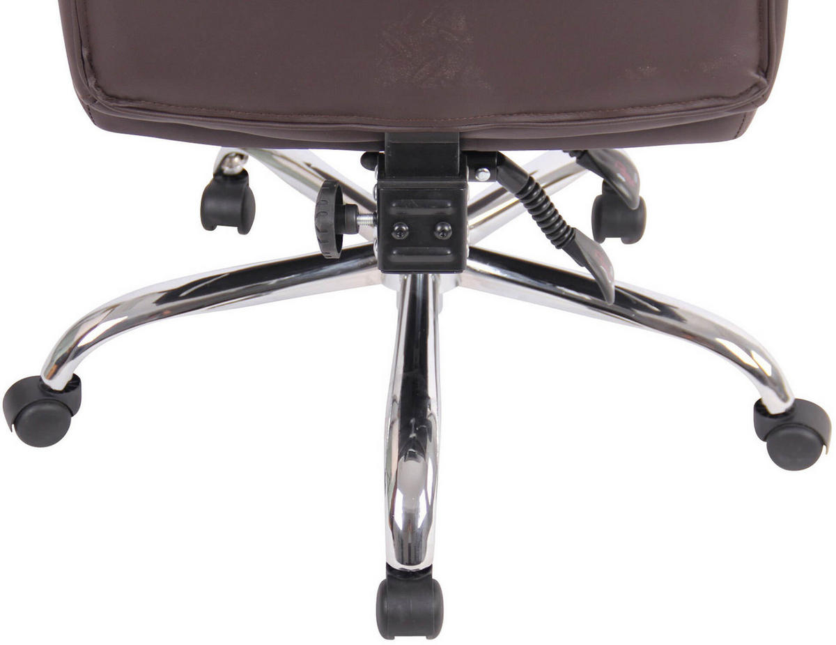BÜROSTUHL Onix, Kunstleder Braun - Braun, Textil/Metall (67/125/68cm) - TPFLiving