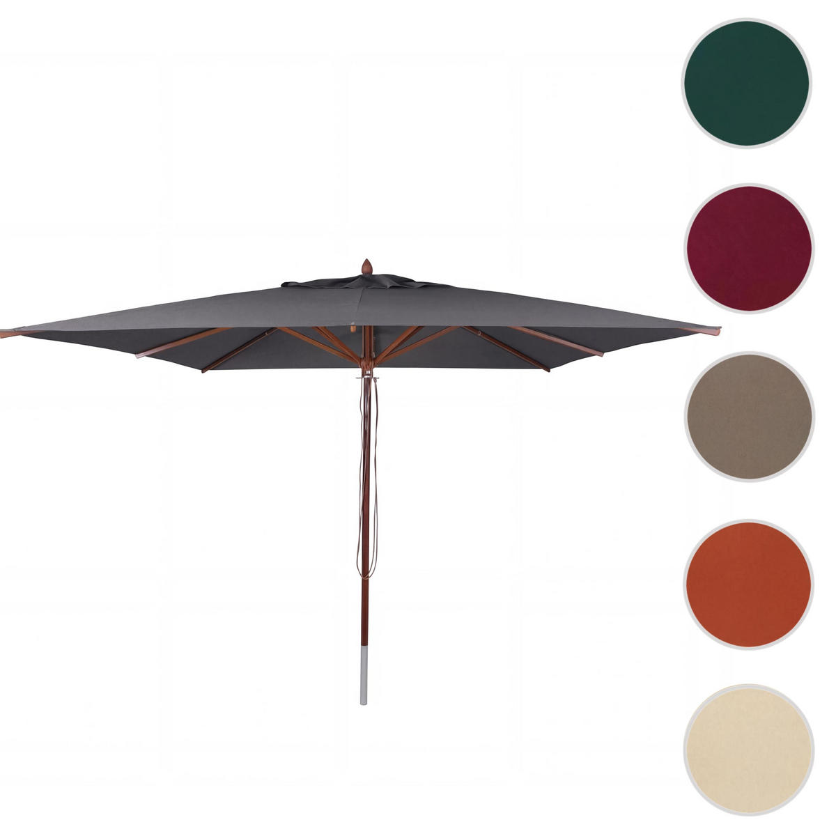 SONNENSCHIRM C57B Anthrazit - Anthrazit, Textil (400/400cm) - MCW