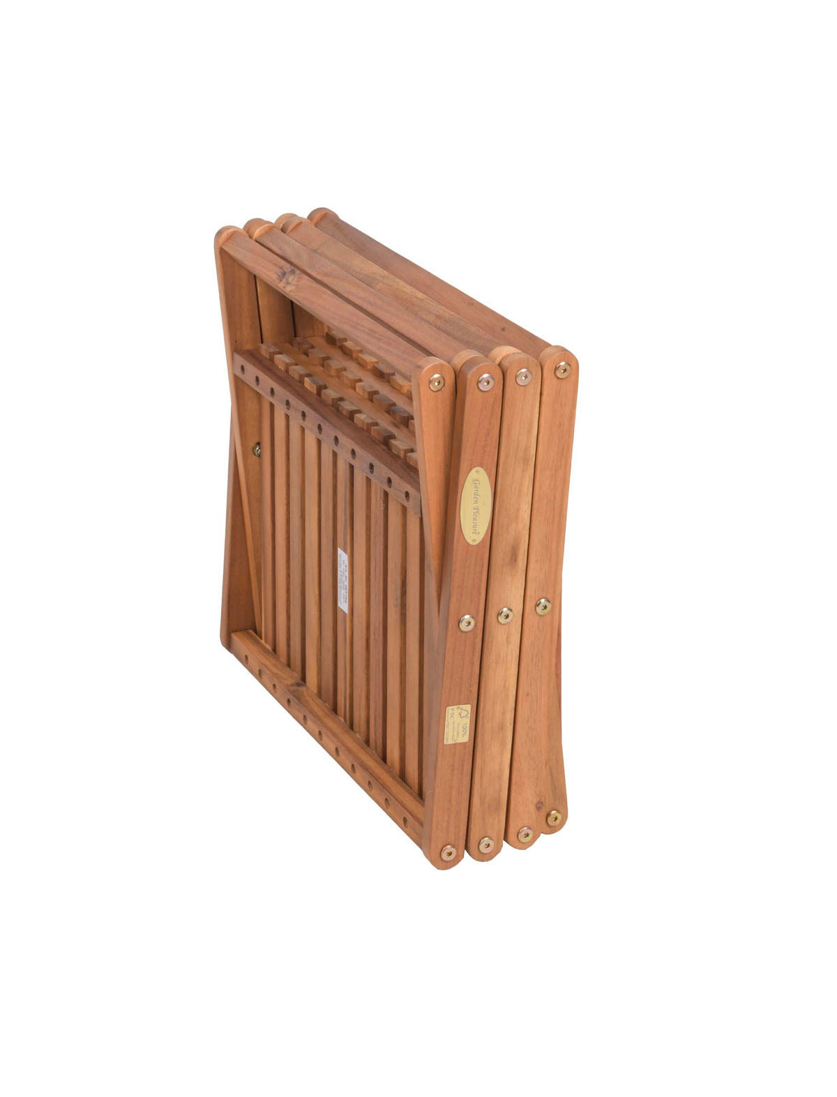 PFLANZENREGAL Viktor mit 4 Ebenen Akazienbraun Blumenregal - Akaziefarben, Holz (40/36/85cm) - DELUKE