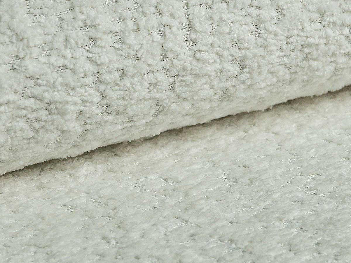 SITZHOCKER - 1 Person - Stoff - Weiß - AREMIA - Weiß, Textil (100/43/80cm) - Vente-Unique