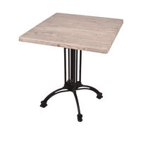 BISTROTISCH Jelena 70x70cm Quadratisch Hellbraun Holz Cafétisch - Hellbraun, Holz (70/70/61cm) - DELUKE