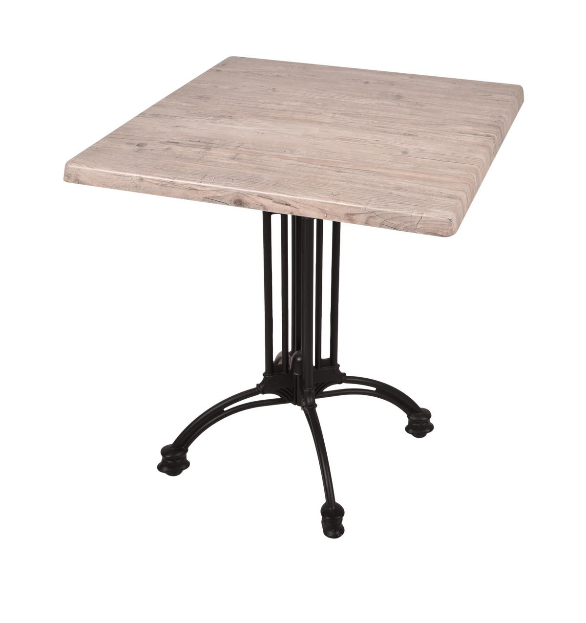 BISTROTISCH Jelena 70x70cm Quadratisch Hellbraun Holz Cafétisch - Hellbraun, Holz (70/70/61cm) - DELUKE