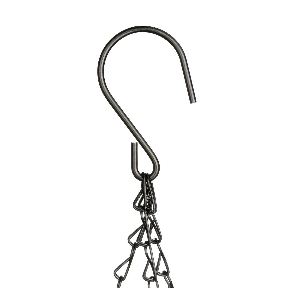 3XBLUMENAMPEL - Braun, Textil/Metall (30/65/30cm) - Relaxdays