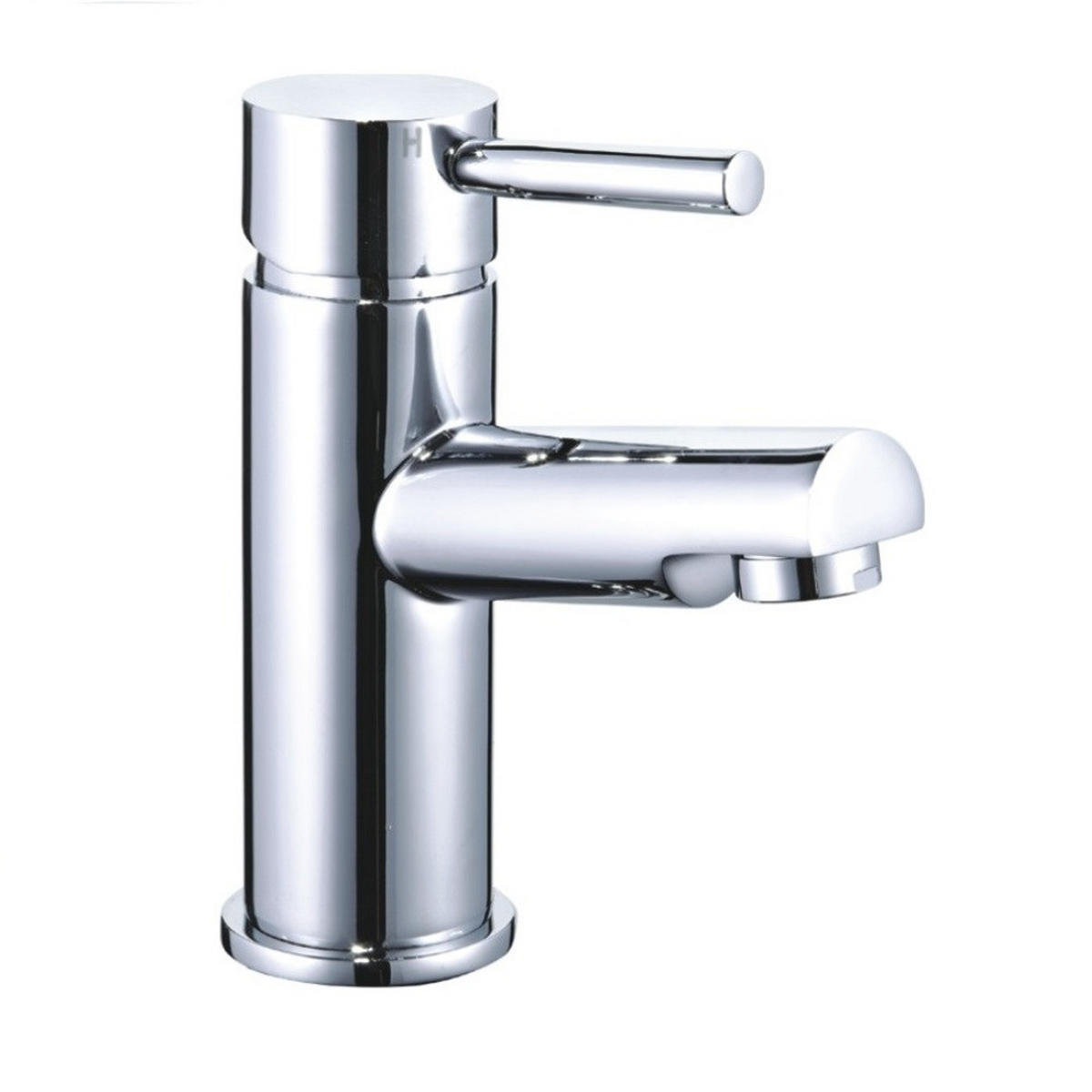 WASCHTISCHARMATUR FLOWY - Silber - Chromfarben, Metall (5.2/15/11cm) - Home Deluxe