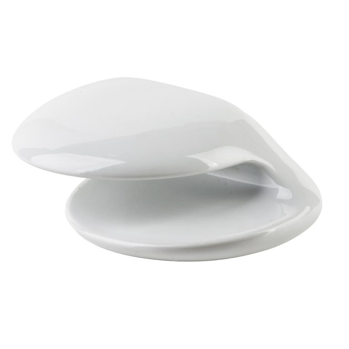 SERVIETTENHALTER Basic weiß 12/5/7 cm Porzellan - Weiß, Keramik (12/7cm) - Mondex