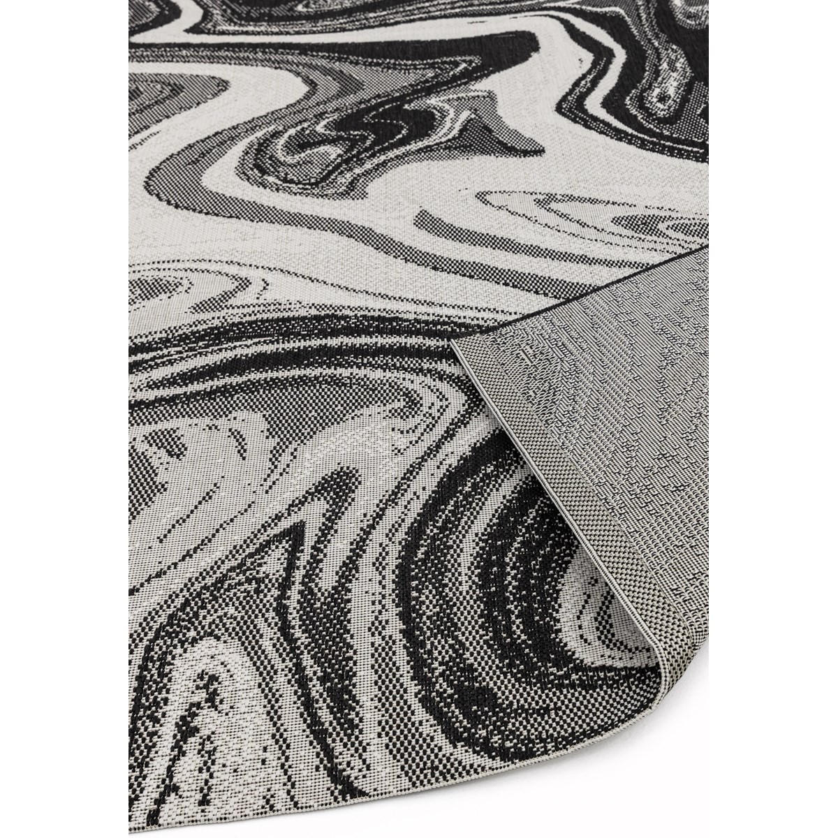 TEPPICH Innen- und LOBBY MARBLE Schwarz 200 x 290 cm - Schwarz, Textil (200/290cm) - Novatrend