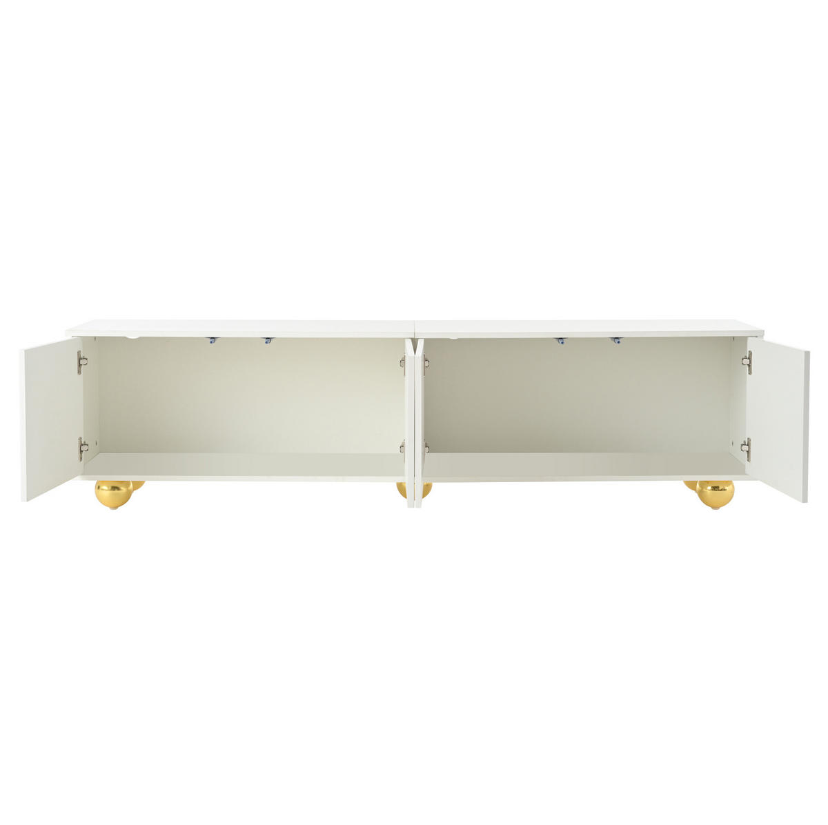 TV-ELEMENT mit 2 Schränken 180 x 40 x 45 cm Weiß - Weiß, Holzwerkstoff (40/45/180cm) - Beauniv