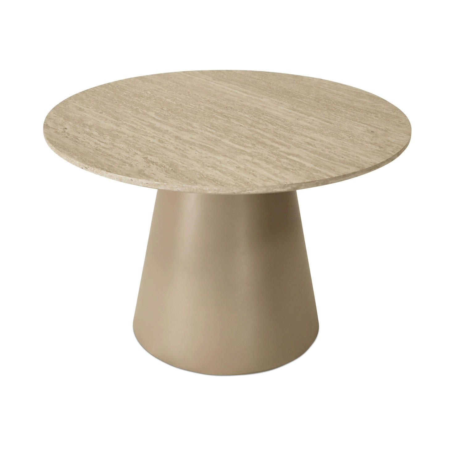 COUCHTISCH rund Beige 60/60/40 cm - Beige, Holzwerkstoff (60/60/40cm) - Furnhouse