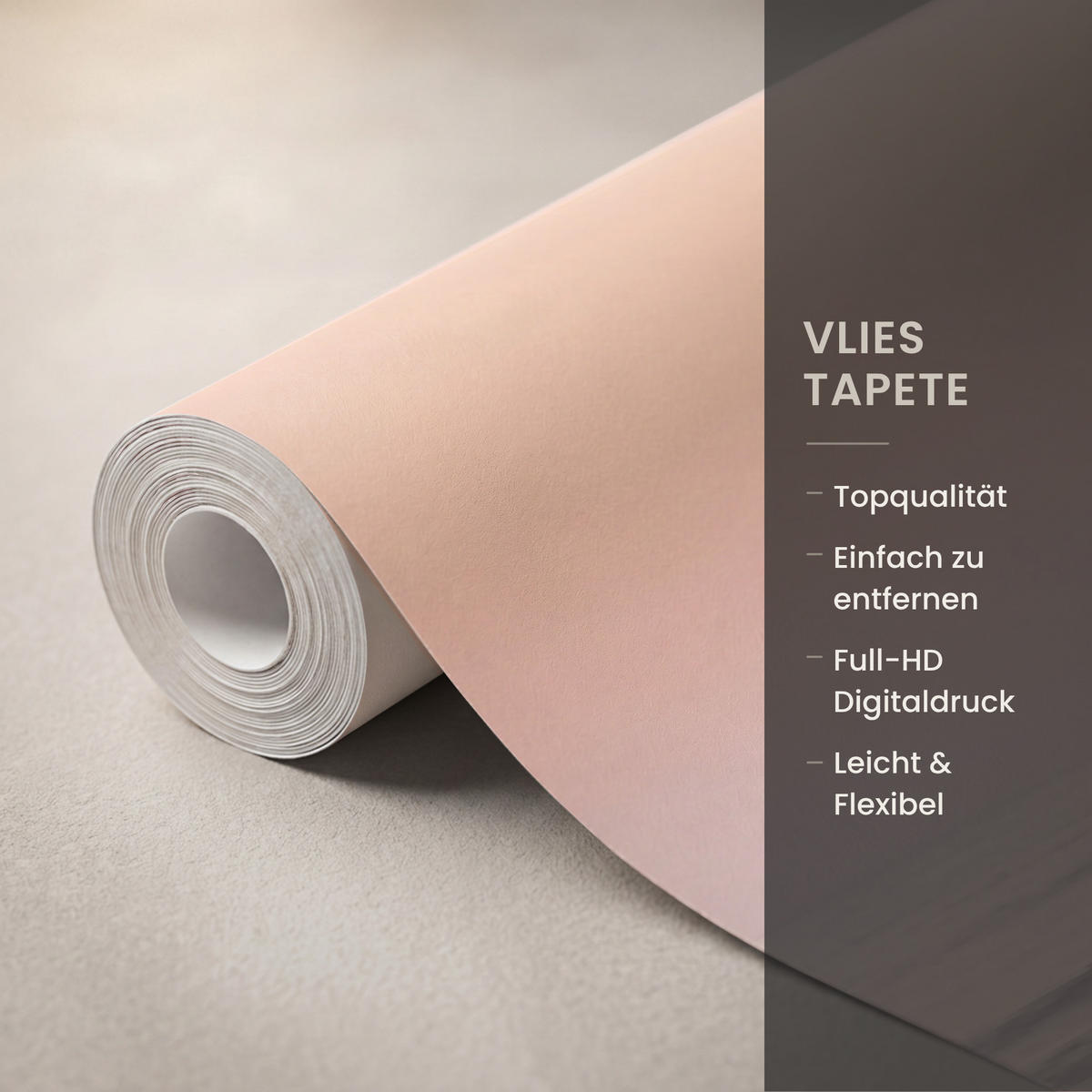 TAPETE - Sonne - Strand - Rosa - 450x200 cm - Hellrosa, Papier (450/200cm) - OnlyWow