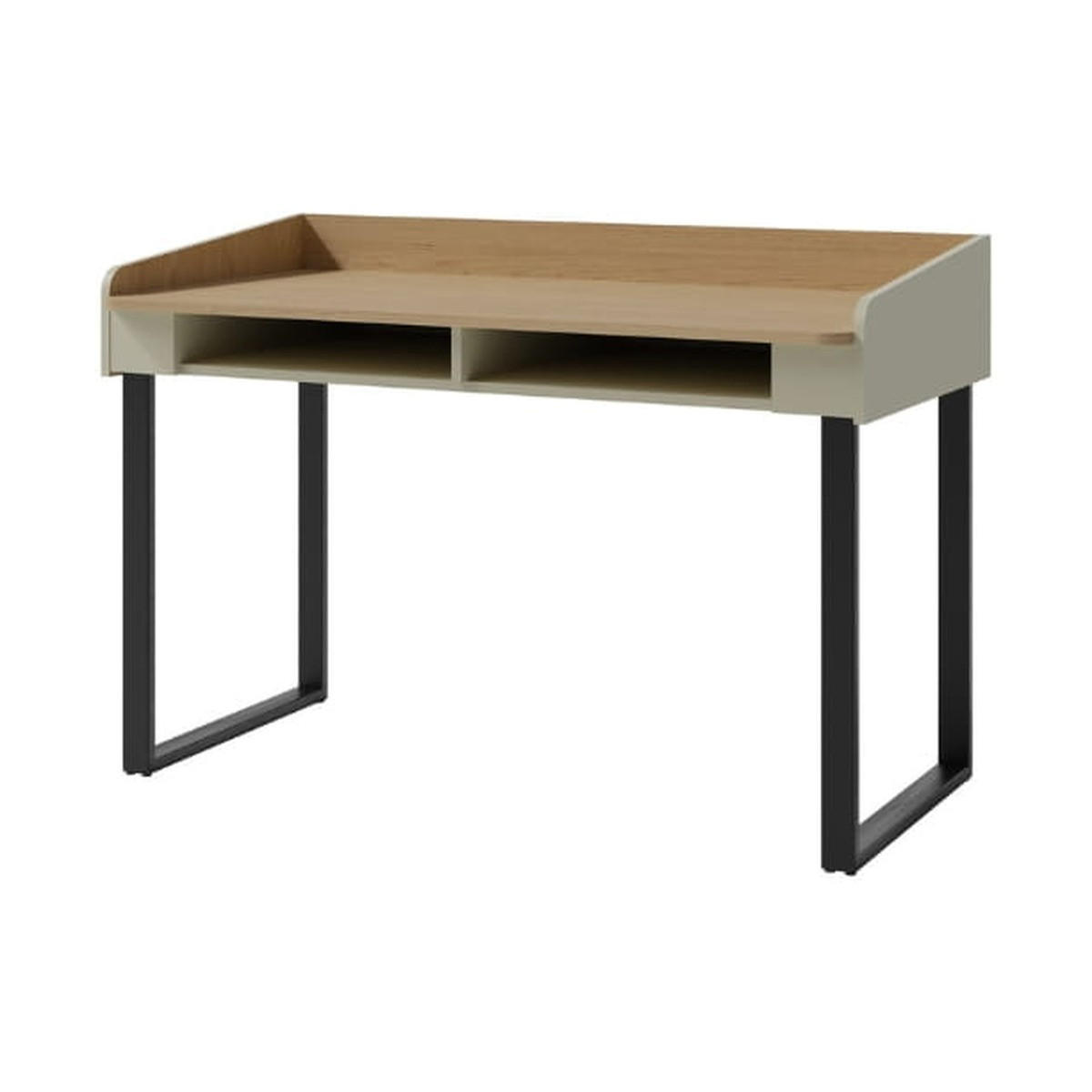 SCHREIBTISCH – 64 x 125 cm – ALESSIO System – Grau - Grau, Holzwerkstoff (64.5/125/83cm) - hi-markt