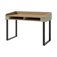SCHREIBTISCH – 64 x 125 cm – ALESSIO System – Grau - Grau, Holzwerkstoff (64.5/125/83cm) - hi-markt