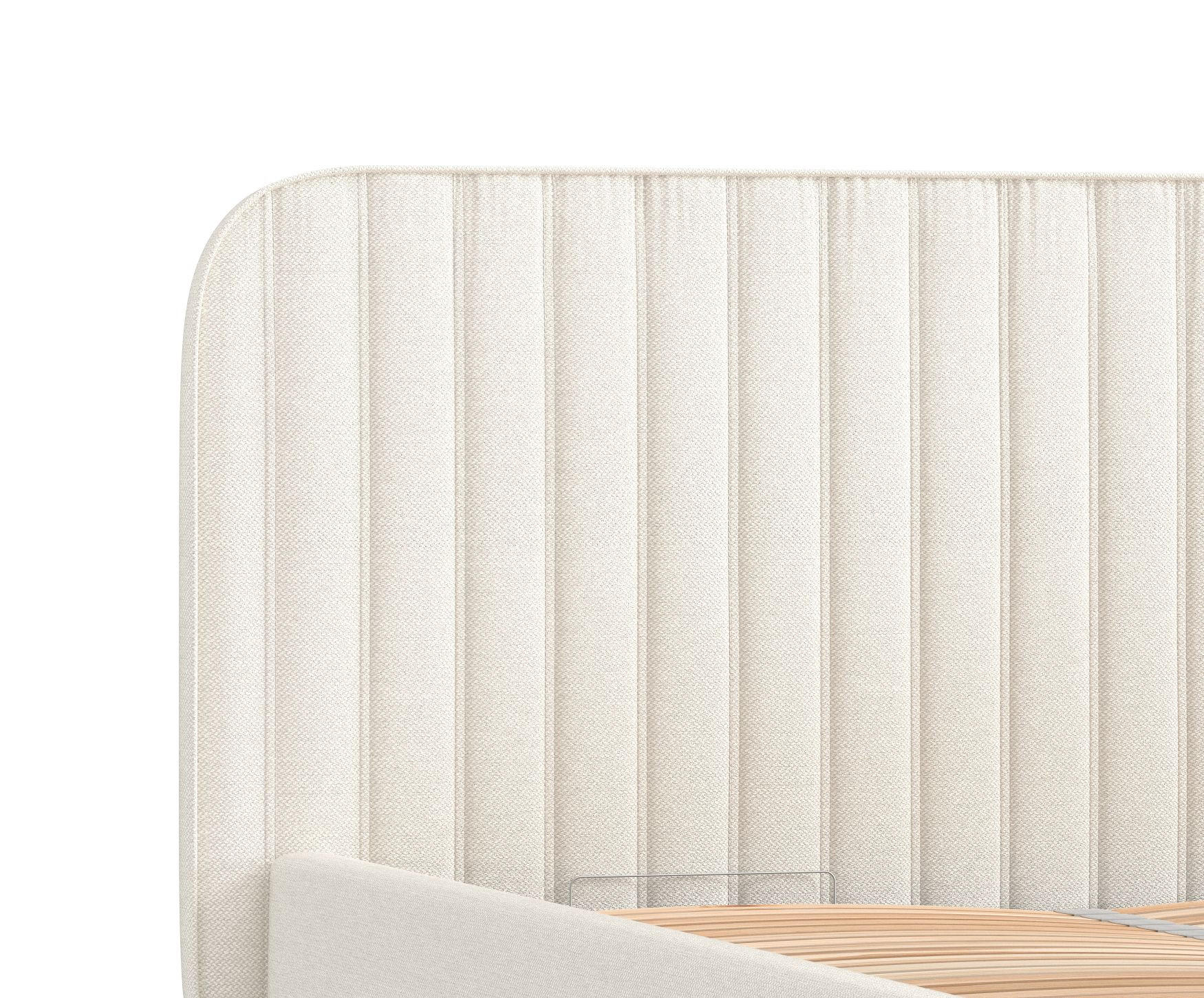 Thumbnail - Maison de Reve Polsterbett, Creme, Textil, Buche, Kiefer, 140x200 cm, Oeko-Tex® Standard 100, FSC 100%, Made in EU, Schl...