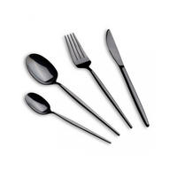 BESTECKSET Schwarz 30/20/8 cm BH3069 - Schwarz, Metall - Berlinger Haus