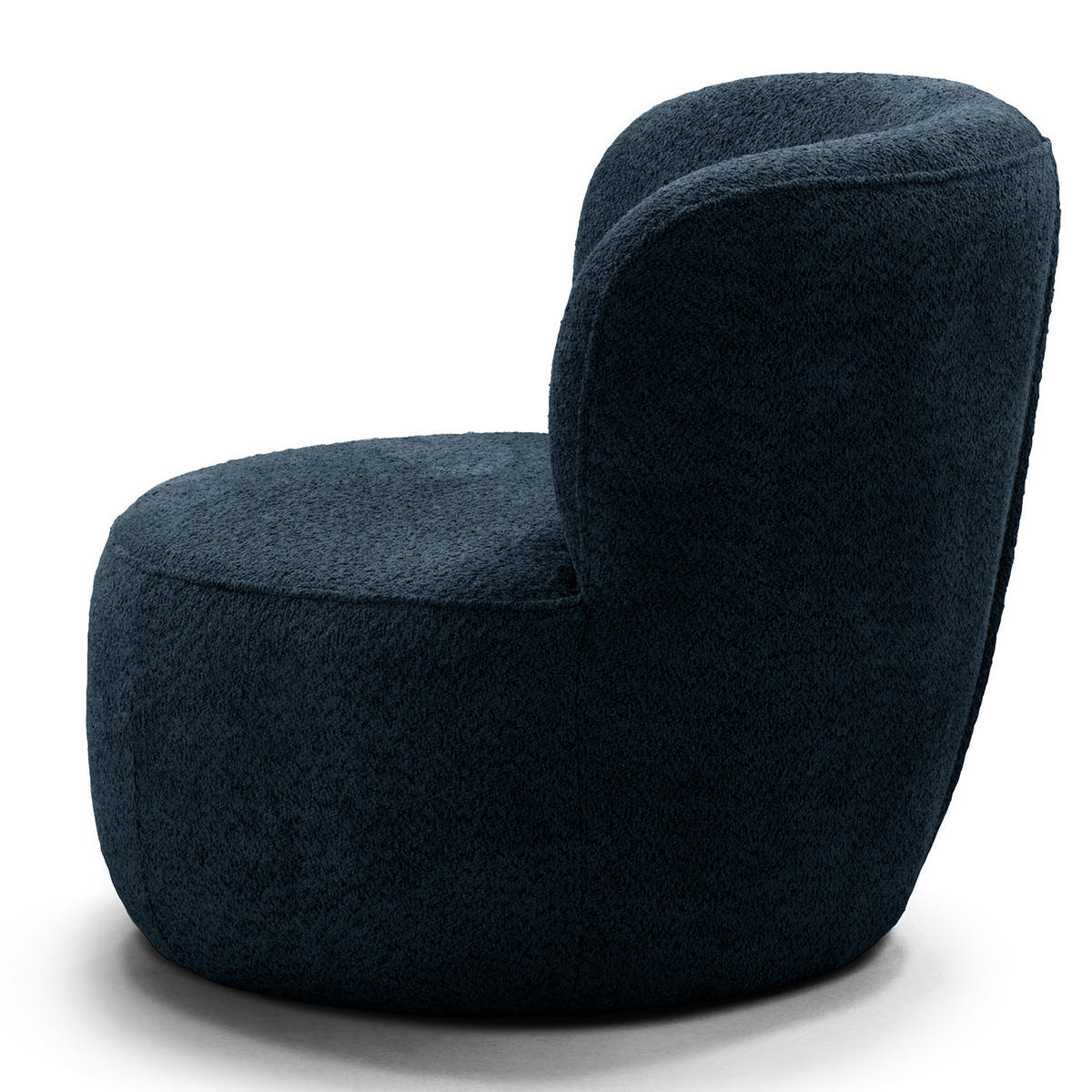 SESSEL - Schwarz/Dunkelblau, Kunststoff/Textil (78/75/84cm) - home24