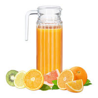 SAFTKRUG - Transparent, Glas (1L) - Relaxdays