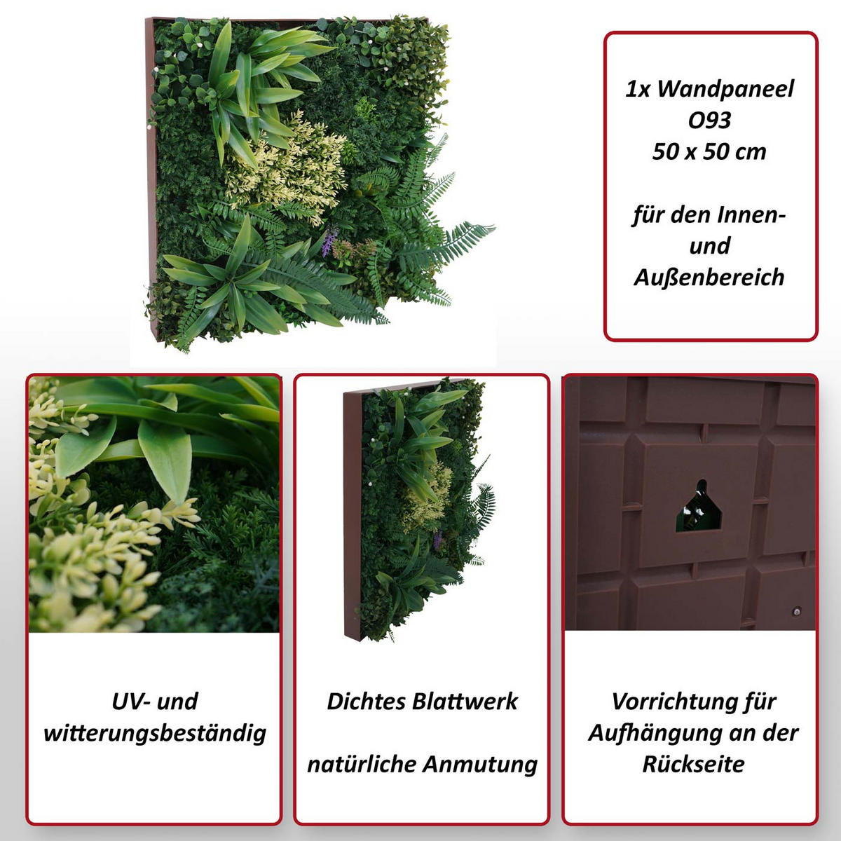 ROZTAŽITÉ OBRAZY Z RŮŽIČEK Zelená - zelená barva, plast (50/50cm) - MCW