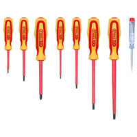 ERGOTORQUE VDE SCHRAUBENDREHER-SATZ, PH+SCHLITZ, 8-TLG - Multicolor, Kunststoff/Metall (19/30cm) - KS Tools