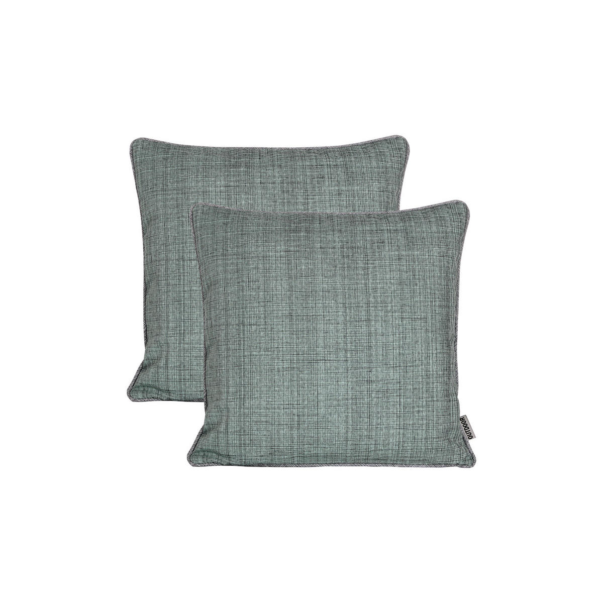 KISSENBEZUG Outdoor meliert 40x40 cm Mint - Mintgrün, Textil (40/40cm) - TiborTex