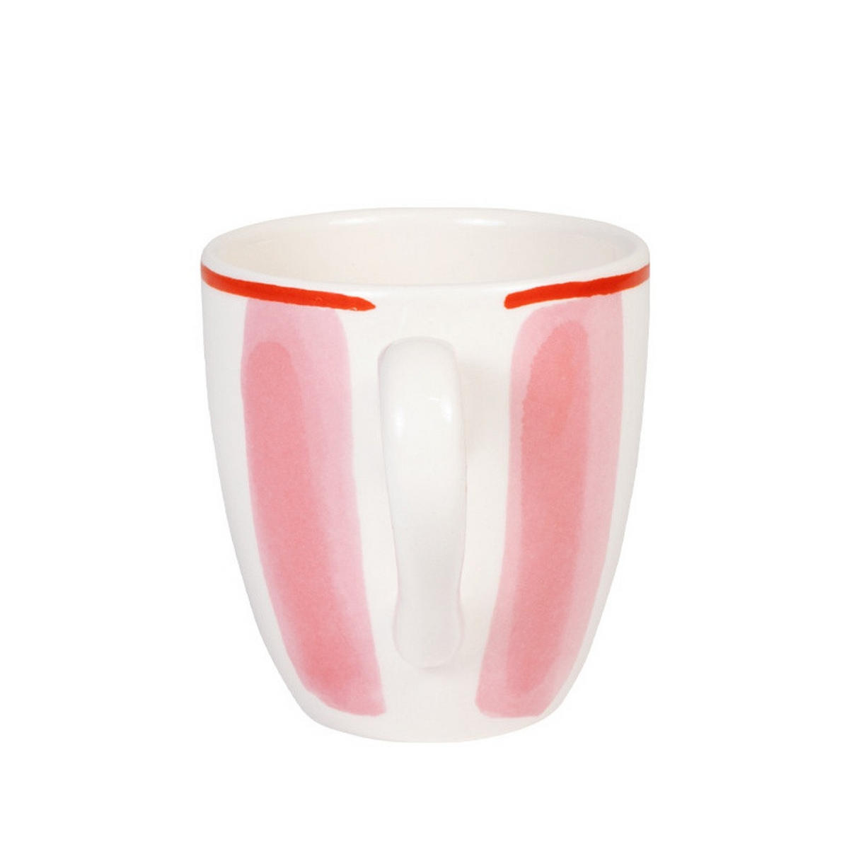 MINI-BECHER Streifen PY in Rosa - 200 ml - Multicolor, Keramik (0.2L) - Blond Amsterdam