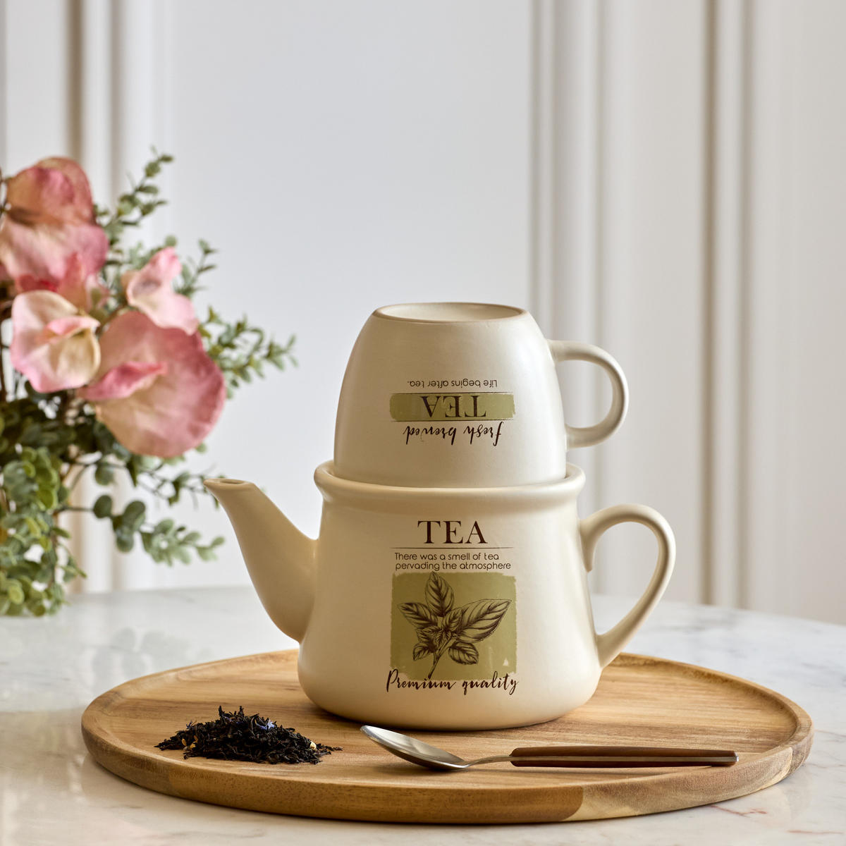 TEEKANNE keramisch Wellness Weiß 600 ml 20/12,5/17,5 cm - Weiß, Keramik (0.6L) - Secret de Gourmet