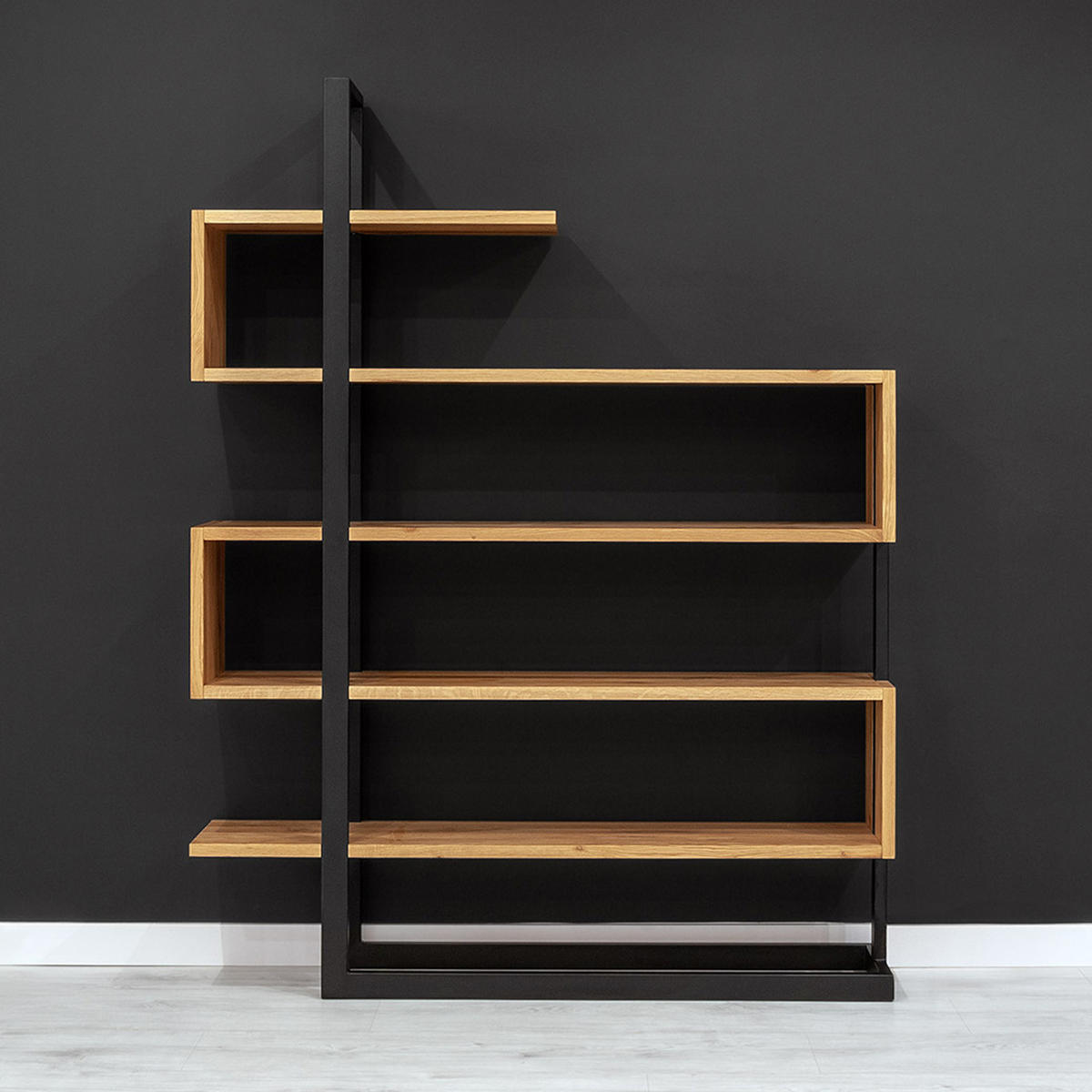 REGAL Veer aus massivem Eichenholz - Eichefarben/Naturfarben, Holz (160/210/35cm) - Danzz