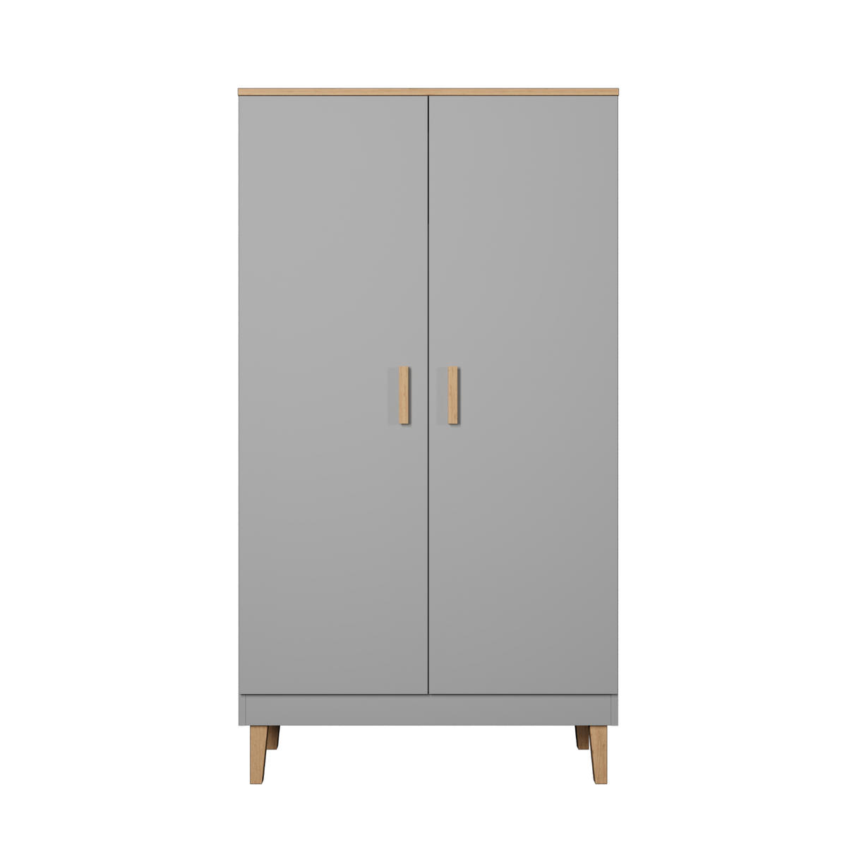 DREHTÜRENSCHRANK Denver - Grau, Holzwerkstoff (100/184/55cm) - RAUMHIRSCH FURNITURE