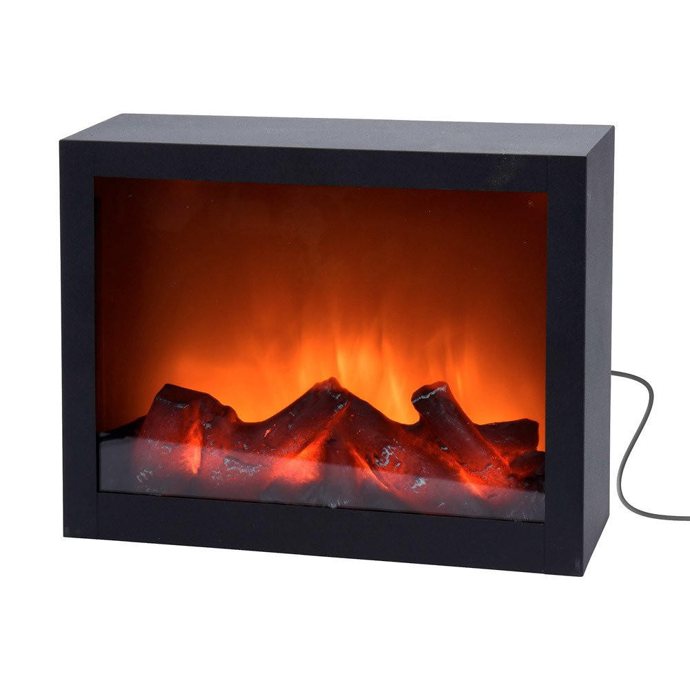 Home Styling Collection Kamin Schwarz 11x23x29 cm