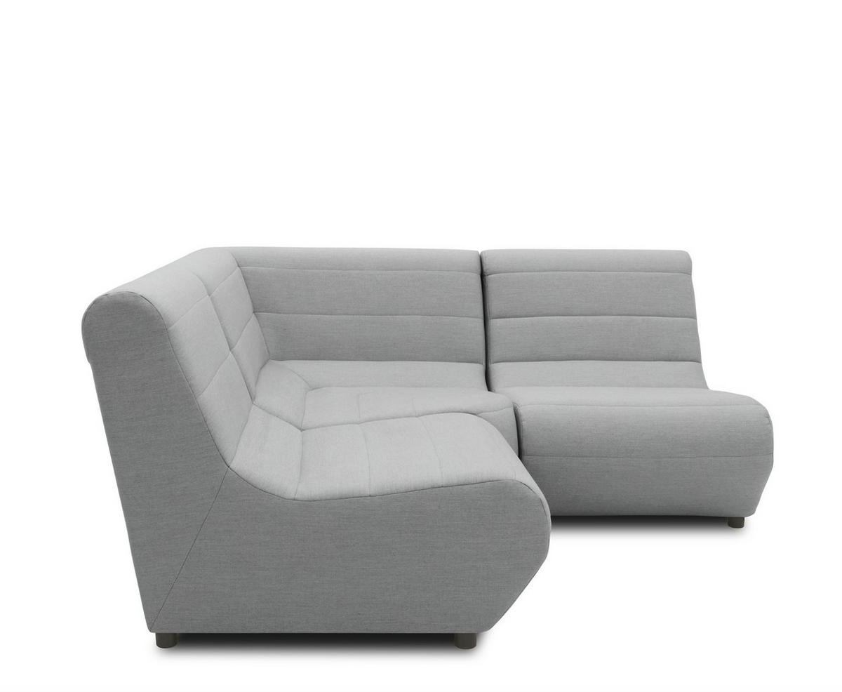 GARTENLOUNGE Set 3 Boudicca 179x80x179 mit Outdoorbezug in silber - Silberfarben, Kunststoff (179/80/179cm) - 58aufmkessel