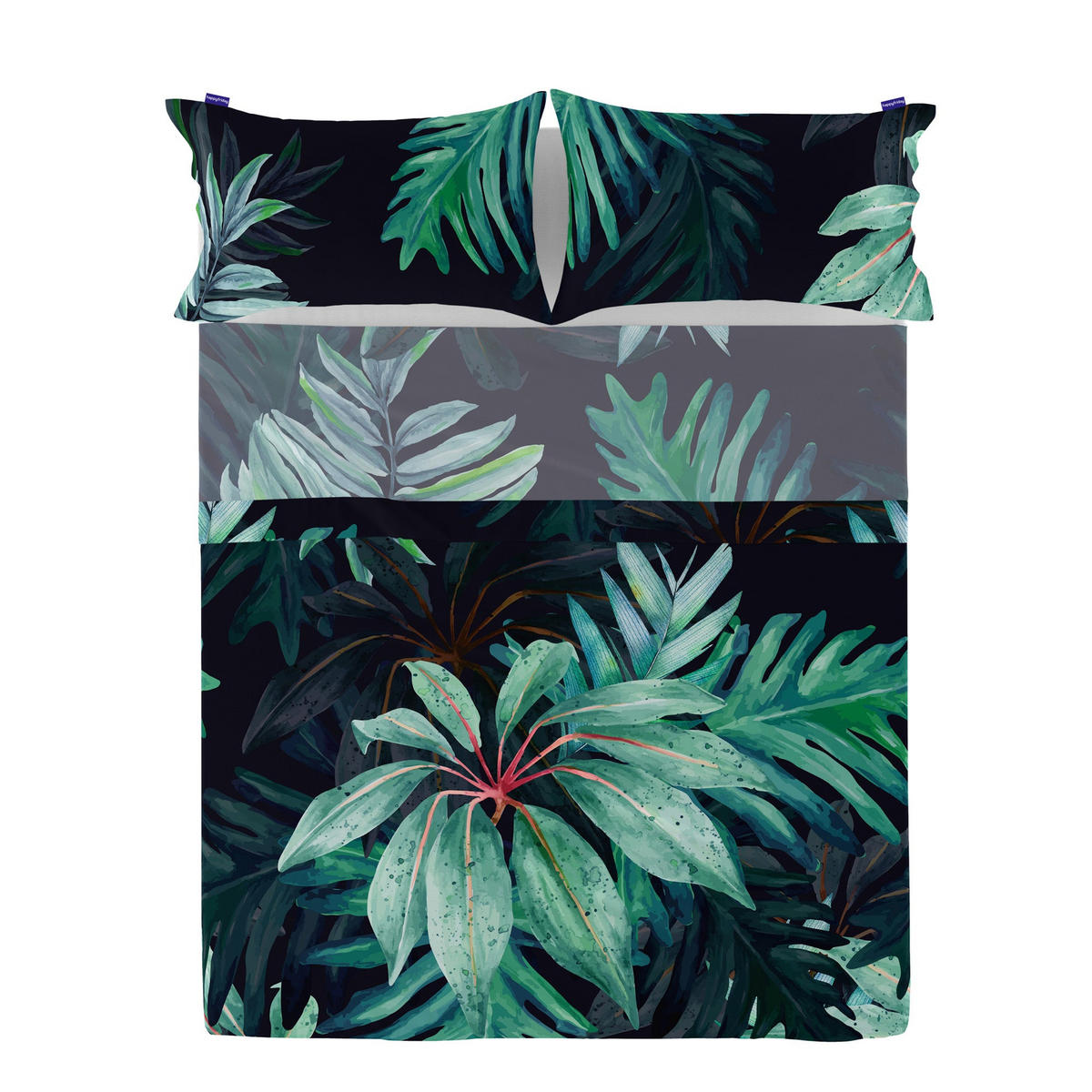 OBERBETTLAKEN ebony 180x270 cm mehrfarbig - Multicolor, Textil (180/270cm) - Happy Friday