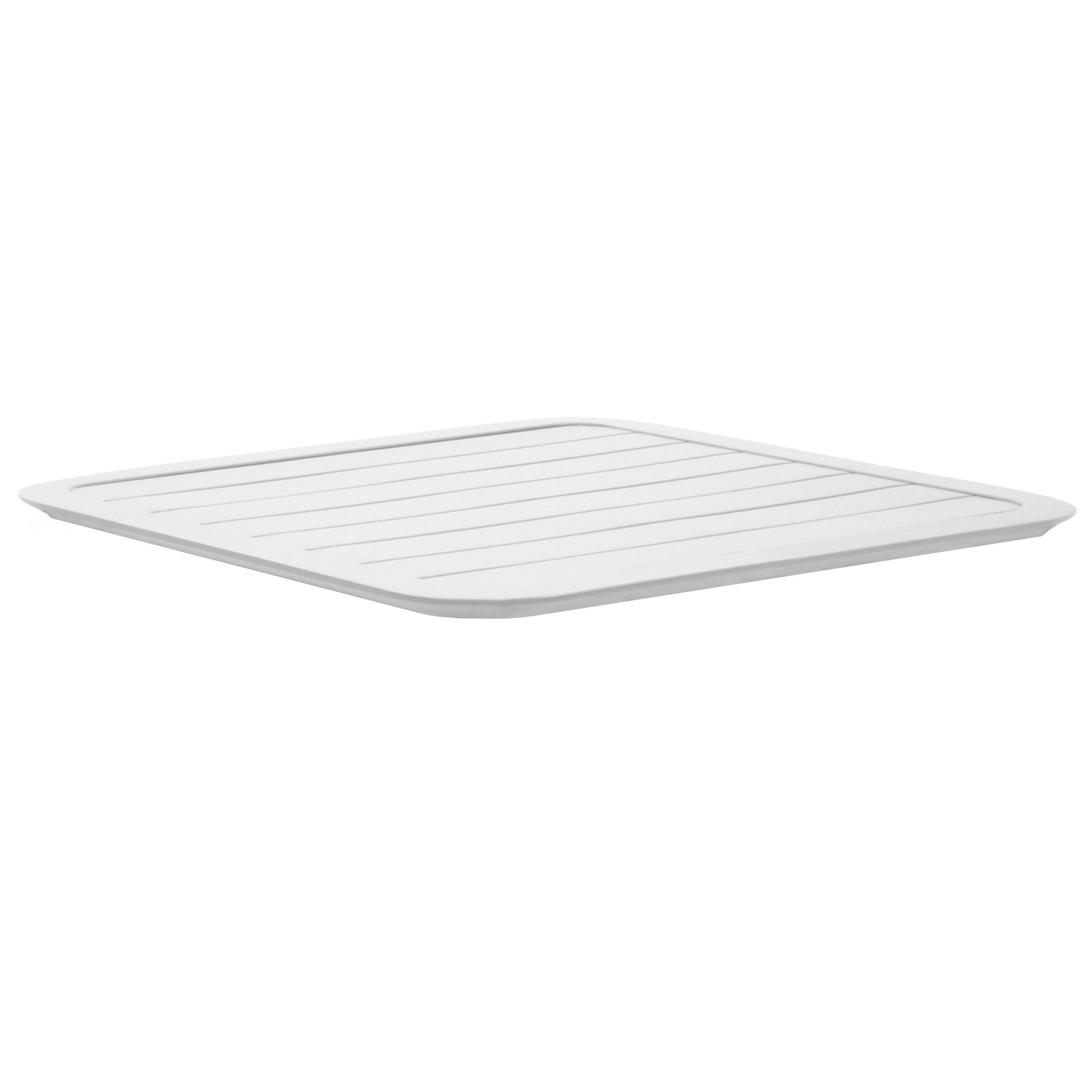 TISCHPLATTE 70 x 70 cm, Weiß - Weiß, Metall (70/70/2cm) - Oviala