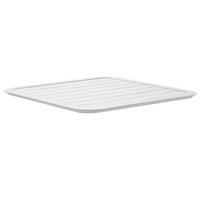 TISCHPLATTE 70 x 70 cm, Weiß - Weiß, Metall (70/70/2cm) - Oviala