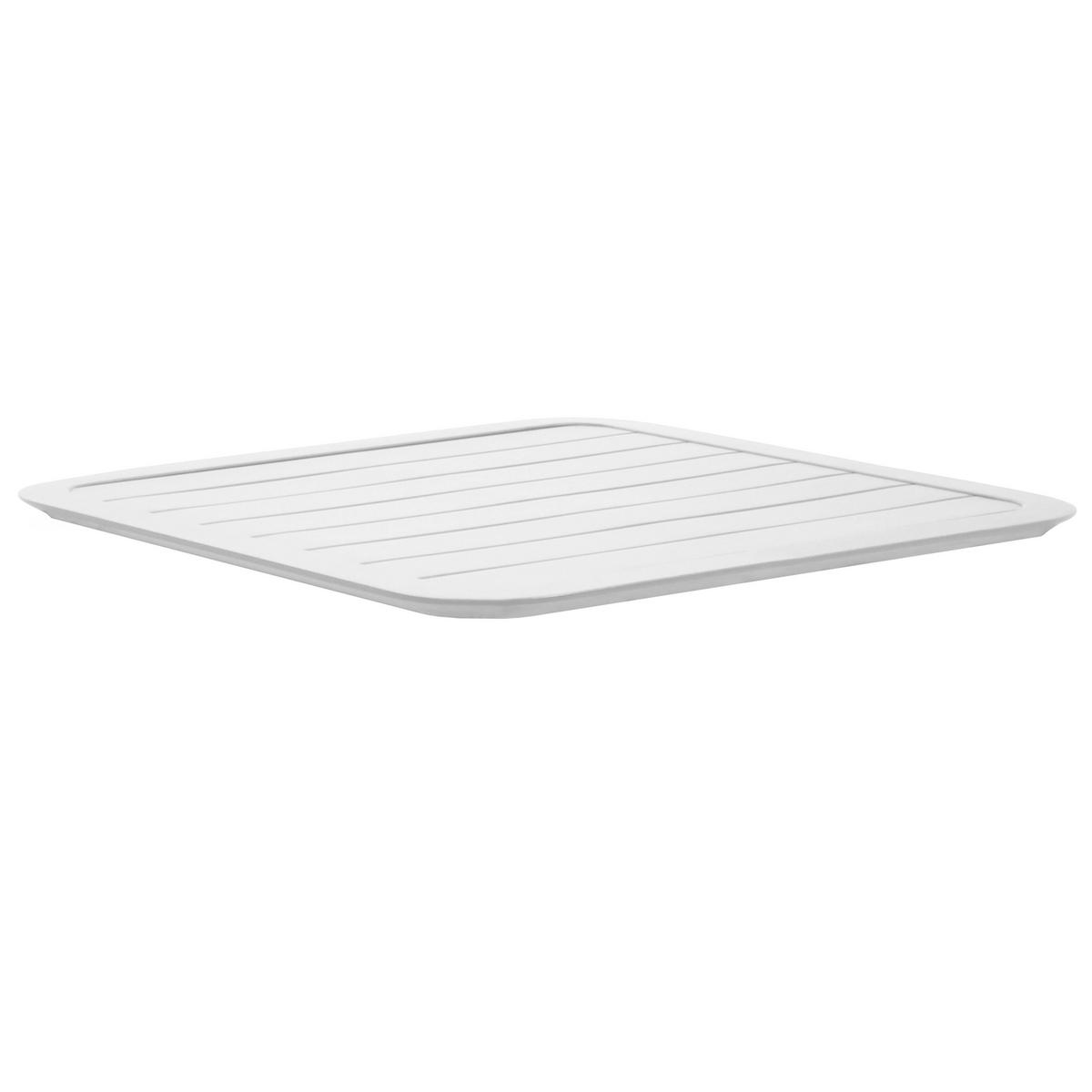 TISCHPLATTE 70 x 70 cm, Weiß - Weiß, Metall (70/70/2cm) - Oviala