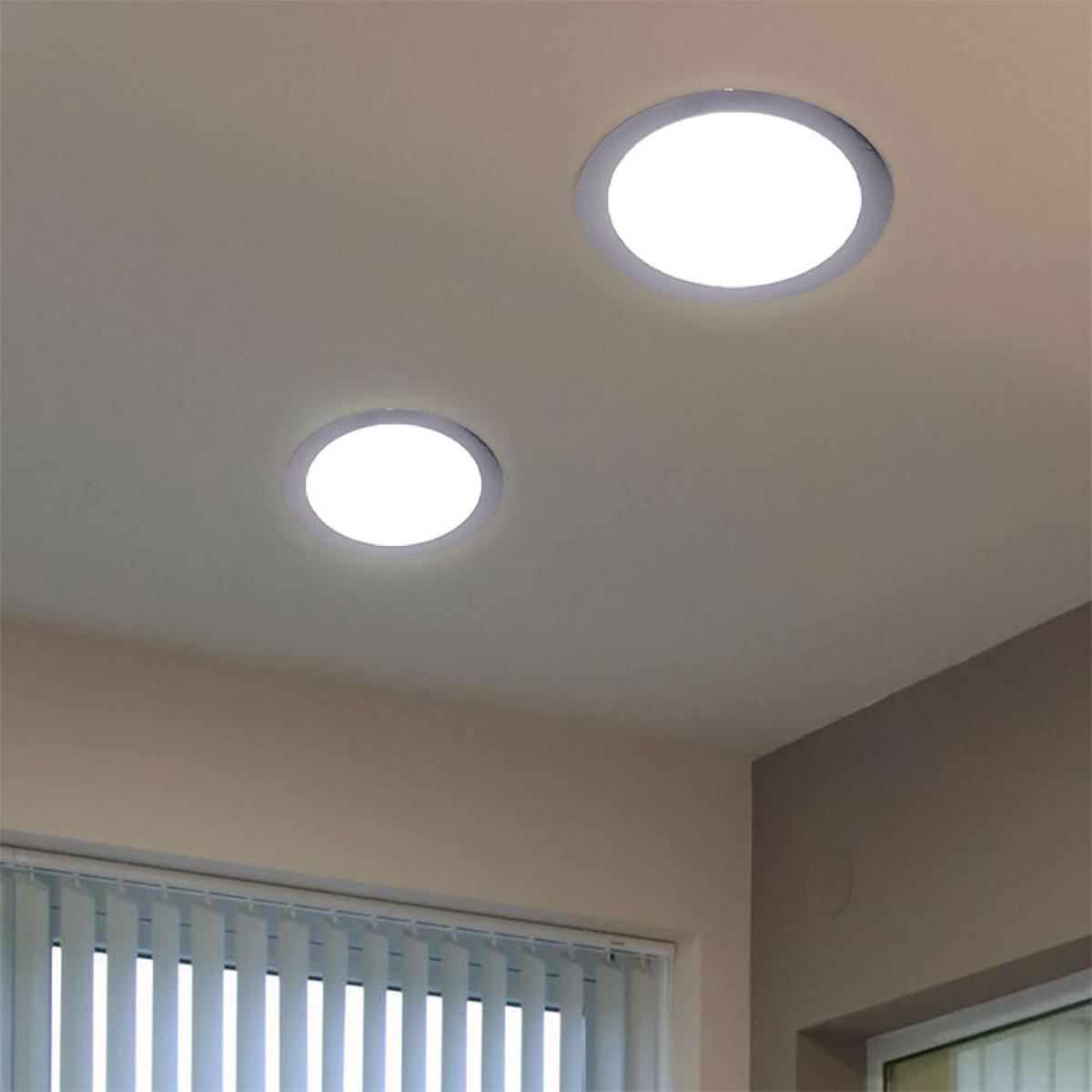 LED EINBAUSTRAHLER Weiß Chrom - Weiß, Metall (8.5/8.5/1.5cm)