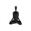 BILD Statue Open Lotus Schwarz 15/11/21 cm - Schwarz, Kunststoff (11/21/15cm) - Present Time