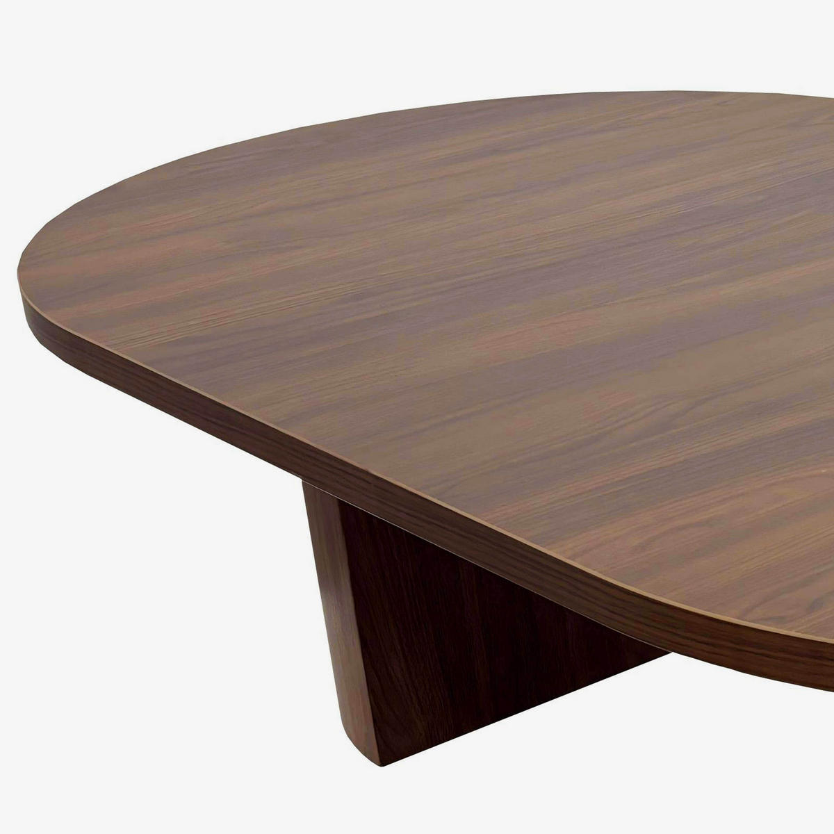 COUCHTISCH, dunkles Holzeffekt - Braun, Holz (120/70/35cm) - Oviala