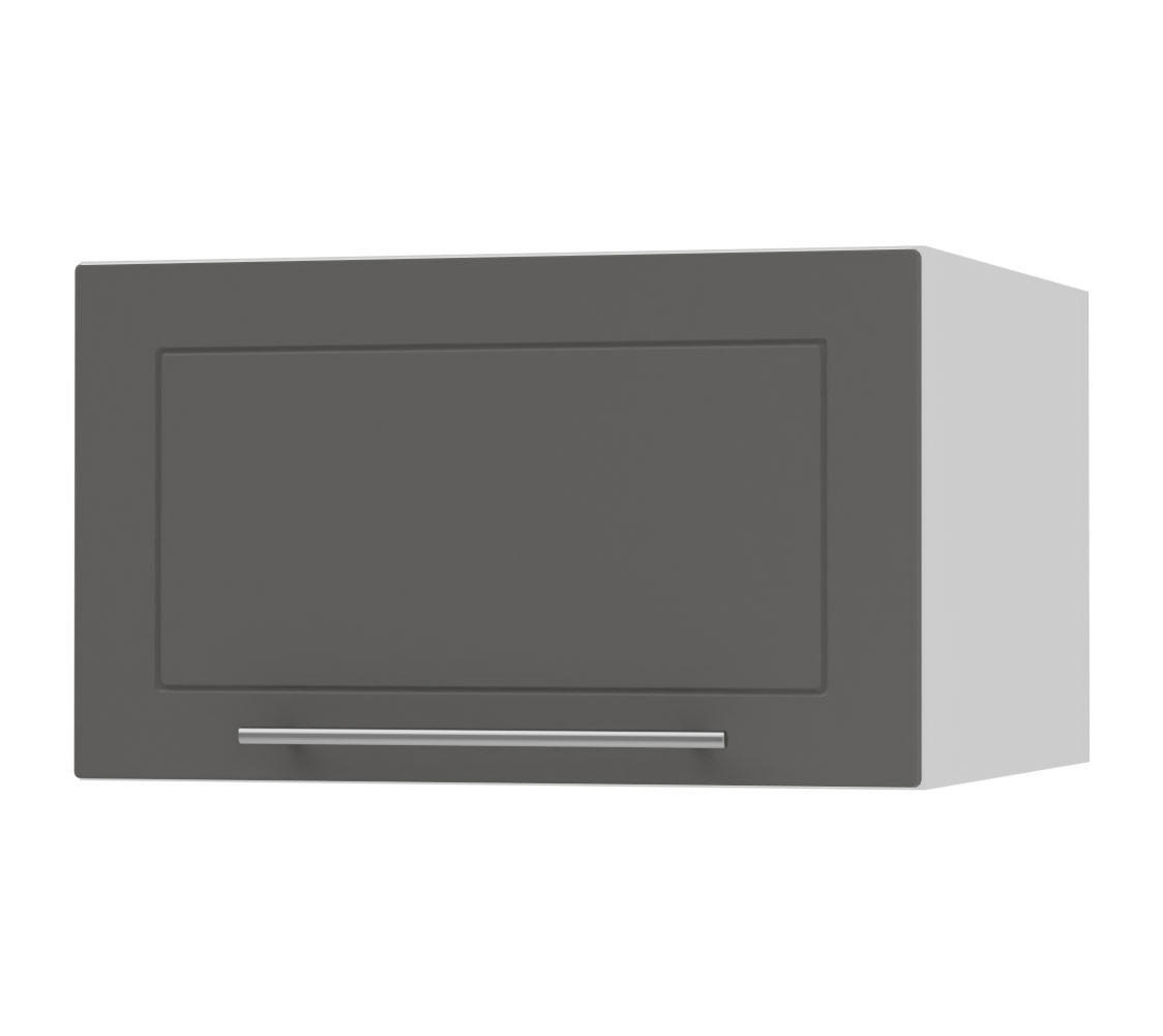 KLAPPHÄNGESCHRANK Kvantum W6B/60 Graphit Matt / Weiß Matt 60 / 59 / 36cm - Graphitfarben/Weiß, Holz/Holzwerkstoff (60/36/59cm) - Feldmann-Wohnen